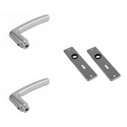 AMI Deurkrukken 180/41 Type 332 SL56 Aluminium – 2 krukken en 2 kortschilden