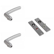 AMI Deurkrukken 180/41 Type 332 WC5/57 Aluminium – 2 krukken en 2 kortschilden