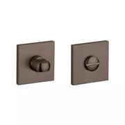 Aprile Comfort WC-garnituur vierkant bruin/brons – vooraanzicht