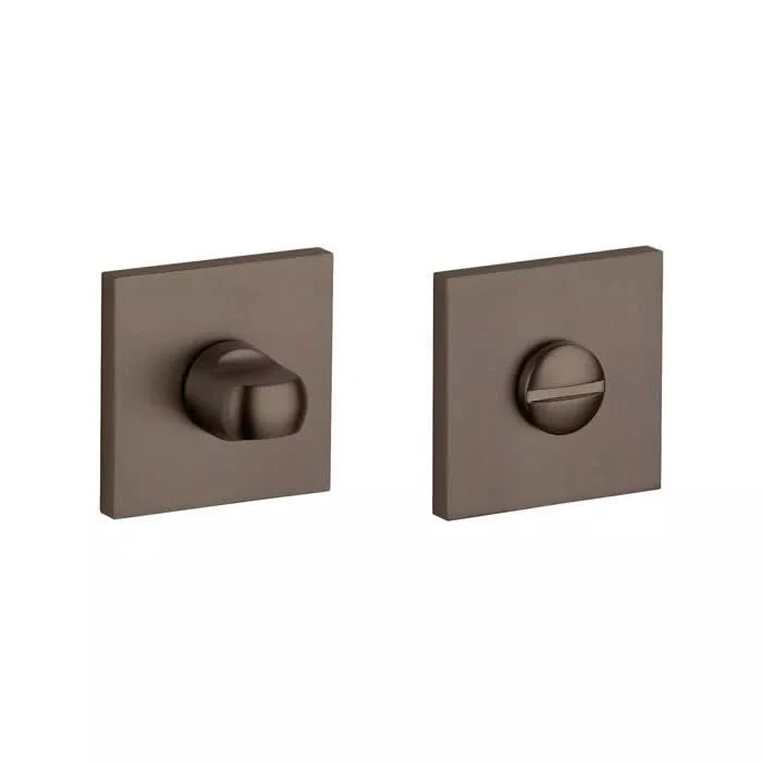 Aprile Comfort WC-garnituur vierkant bruin/brons – vooraanzicht
