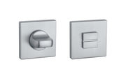 Aprile Premium WC-garnituur rozet Chroom mat 52 x 52 mm - vooraanzicht