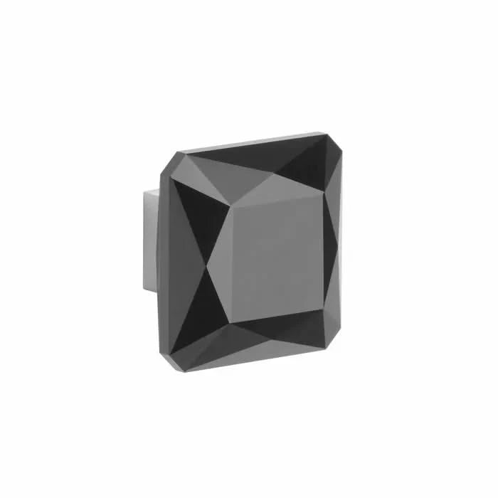 Aprile meubelknop 1065-S chroom-zwart – vooraanzicht
