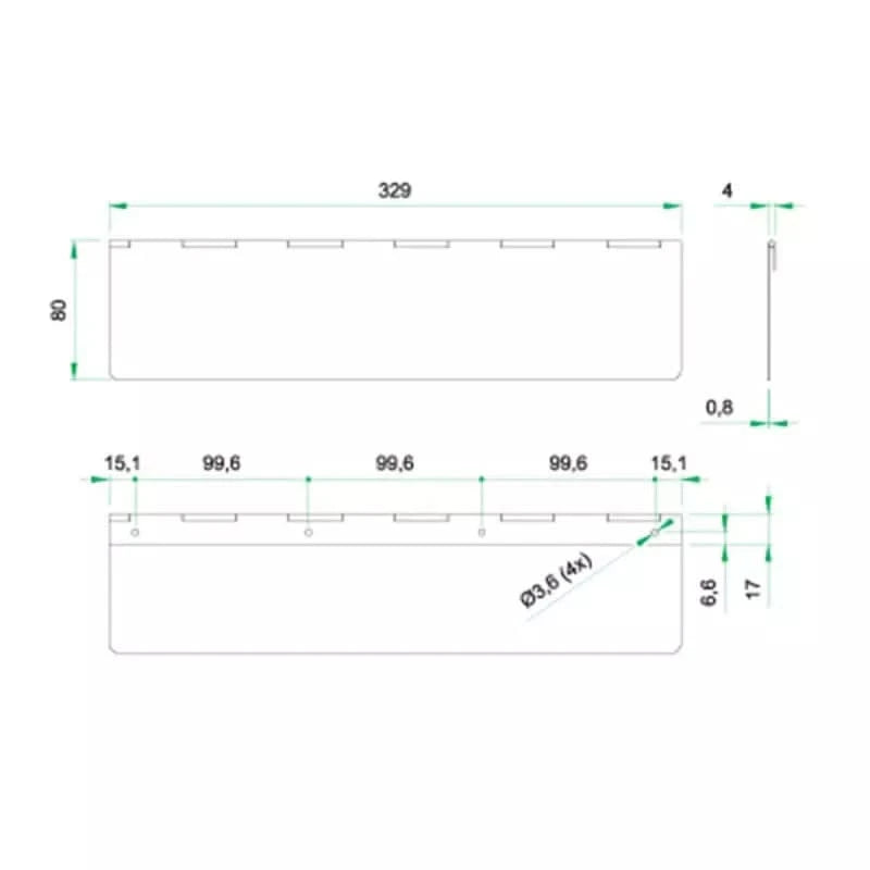 Artitec tochtklep rechthoek RVS mat detail