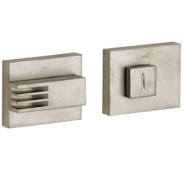 Artitec WC-sluiting 5-8 mm Maya linksdraaiend mat nikkel ongelakt vooraanzicht