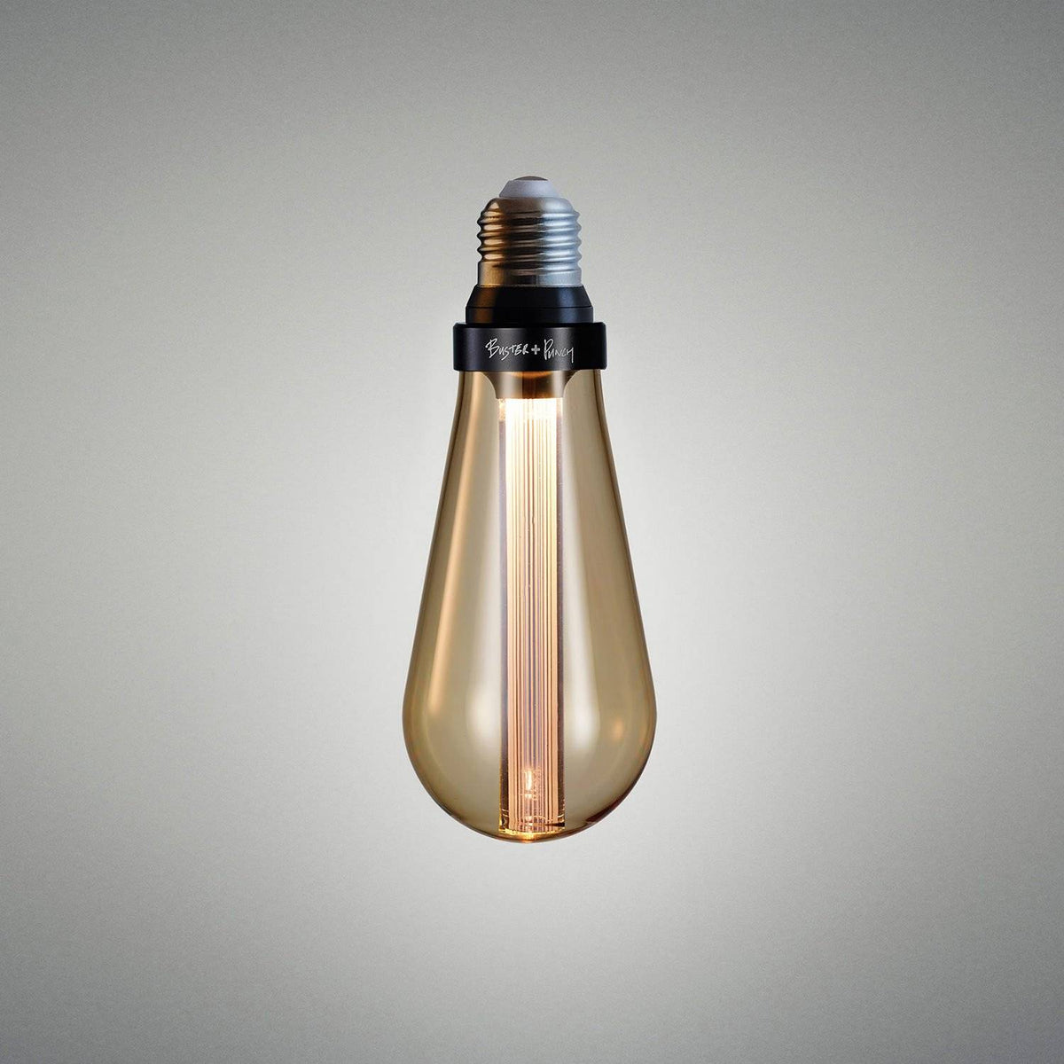 Buster + Punch Buster Bulb E27 ledlamp Goud – detail facetstructuur