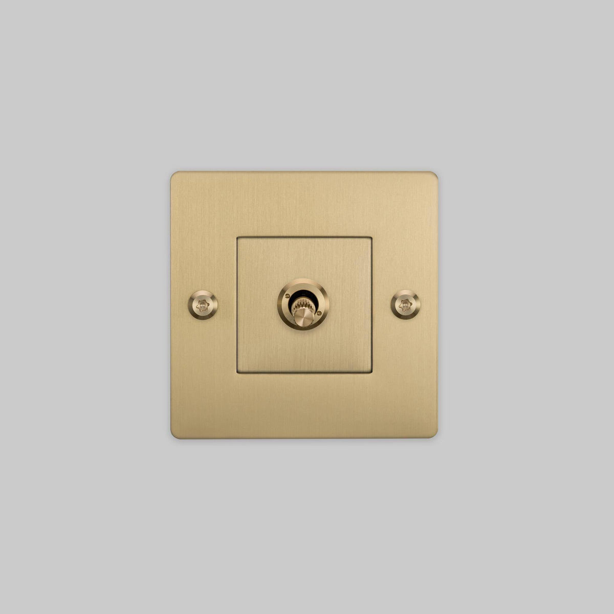 Buster + Punch lichtschakelaar linear Goud zijaanzicht