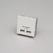 Buster + Punch USB-module A+A 50 mm in wit vooraanzicht