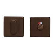 HDD Pro WC-garnituur Square Shape mat brons – vooraanzicht