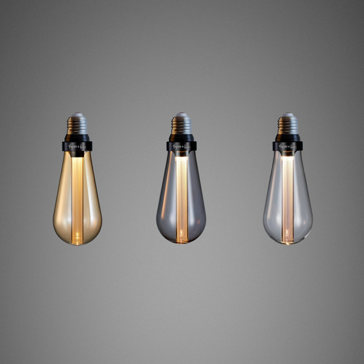 Buster + Punch Buster Bulb E27 ledlamp Crystal – vooraanzicht brandend