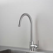 Buster + Punch Mixer Linear keukenkraan Steel vooraanzicht