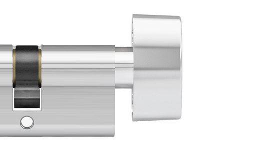 DOM Plura SKG3 profielcilinder op maat 10/30 mm met knop K1