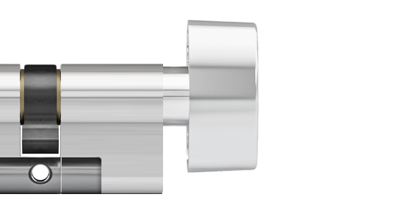 ixTeco SKG3 profielcilinder op maat 10/30 mm met knop K1
