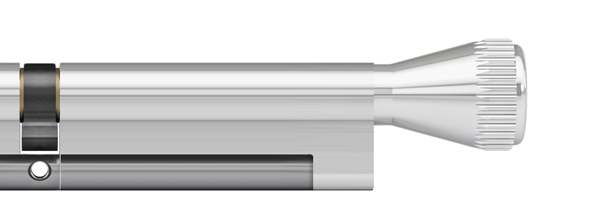 ixTeco SKG3 profielcilinder op maat 10/60 mm met knop K2