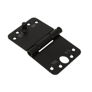 Dulimex glijlagerscharnier ronde hoeken 150x89 mm SKG3 zwart gelakt - vooraanzicht