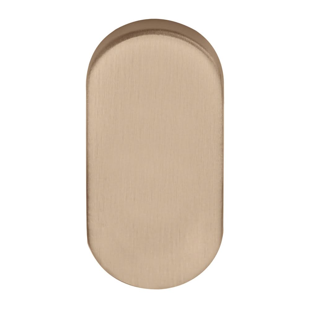 Formani blind plaatje ovaal BASIC LBB32 pvd licht brons – vooraanzicht