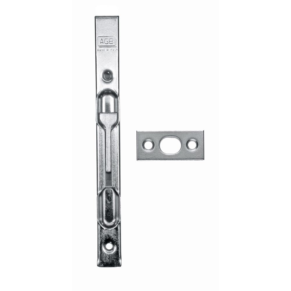 HDD Pro AGB kantschuif metaal vernikkeld 162x16 mm – vooraanzicht