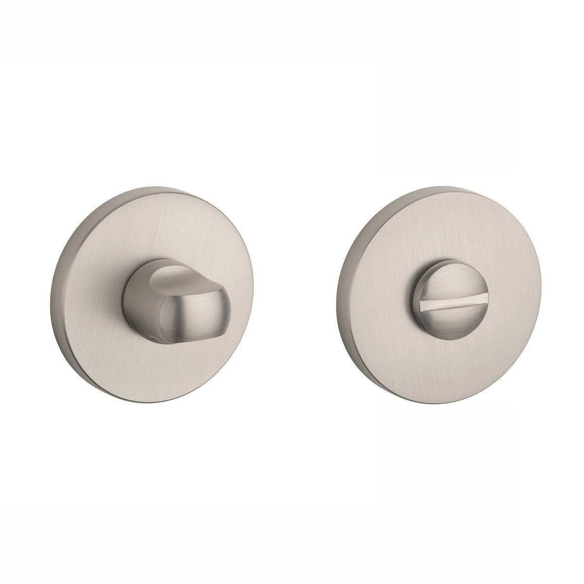 STILE WC-garnituur ronde rozetten 53x7 mm nikkel vooraanzicht