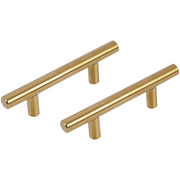 Differnz meubelgreep goud 128 mm – vooraanzicht