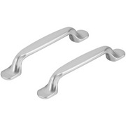 Differnz meubelgreep 128 mm mat chroom – vooraanzicht