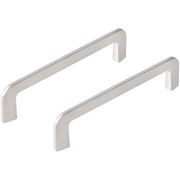 Differnz meubelgreep 128 mm mat chroom – vooraanzicht