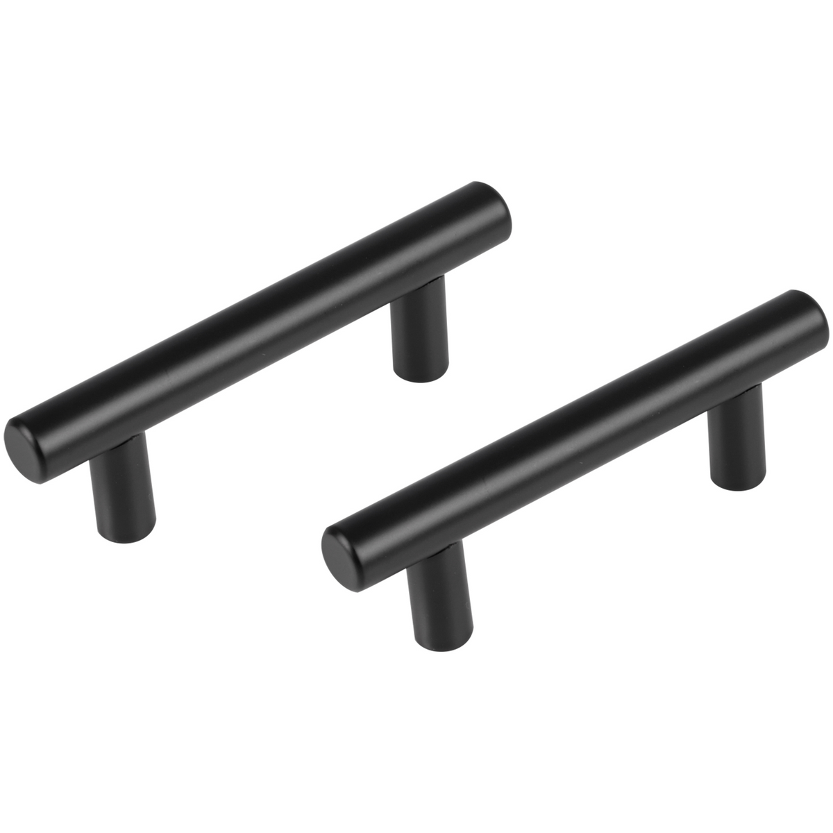 Differnz meubelgreep 128 mm mat zwart - vooraanzicht