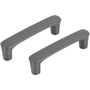 Differnz meubelgreep gun metal 96 mm – vooraanzicht