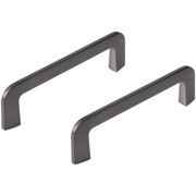 Differnz meubelgreep 96 mm gun metal – vooraanzicht