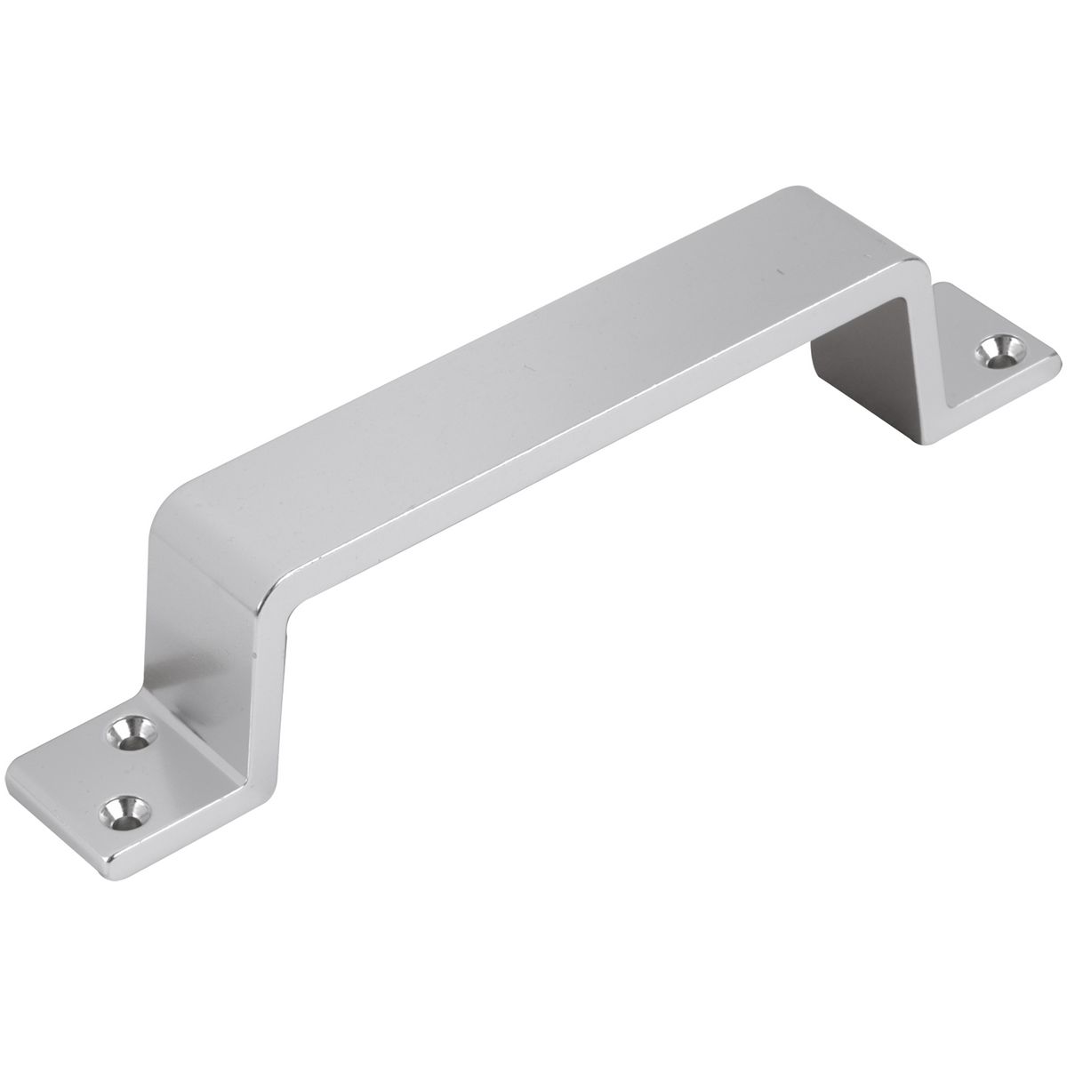 Differnz meubelgreep recht mat chroom vooraanzicht