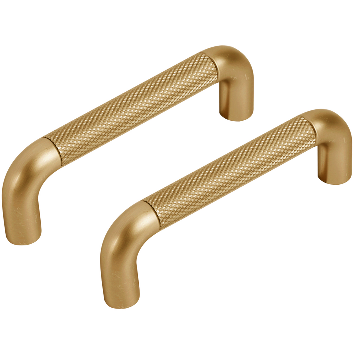 Differnz meubelgreep rond 96 mm goud – vooraanzicht