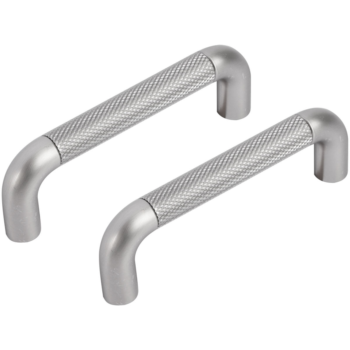 Differnz meubelgreep rond 96 mm mat chroom – vooraanzicht
