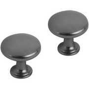 Differnz meubelknop rond-bol 30 mm gun metal – vooraanzicht