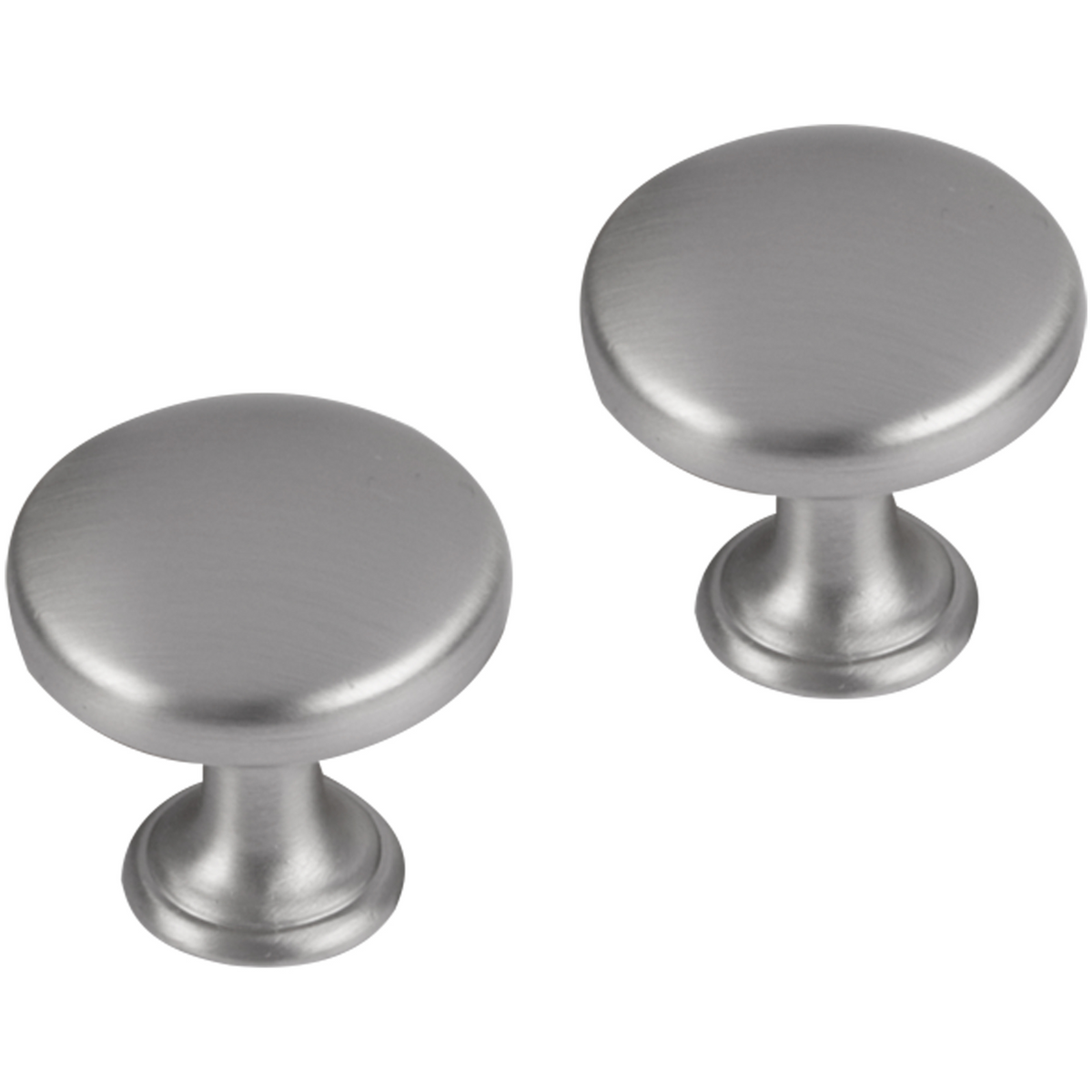 Differnz meubelknop rond-bol 30 mm mat chroom – vooraanzicht