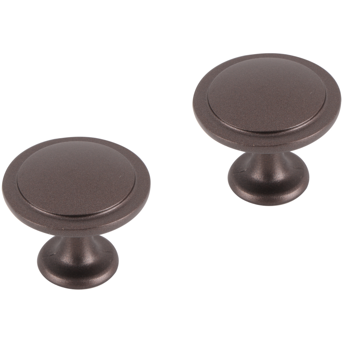 Differnz meubelknop rond-vlak 40 mm brons – vooraanzicht