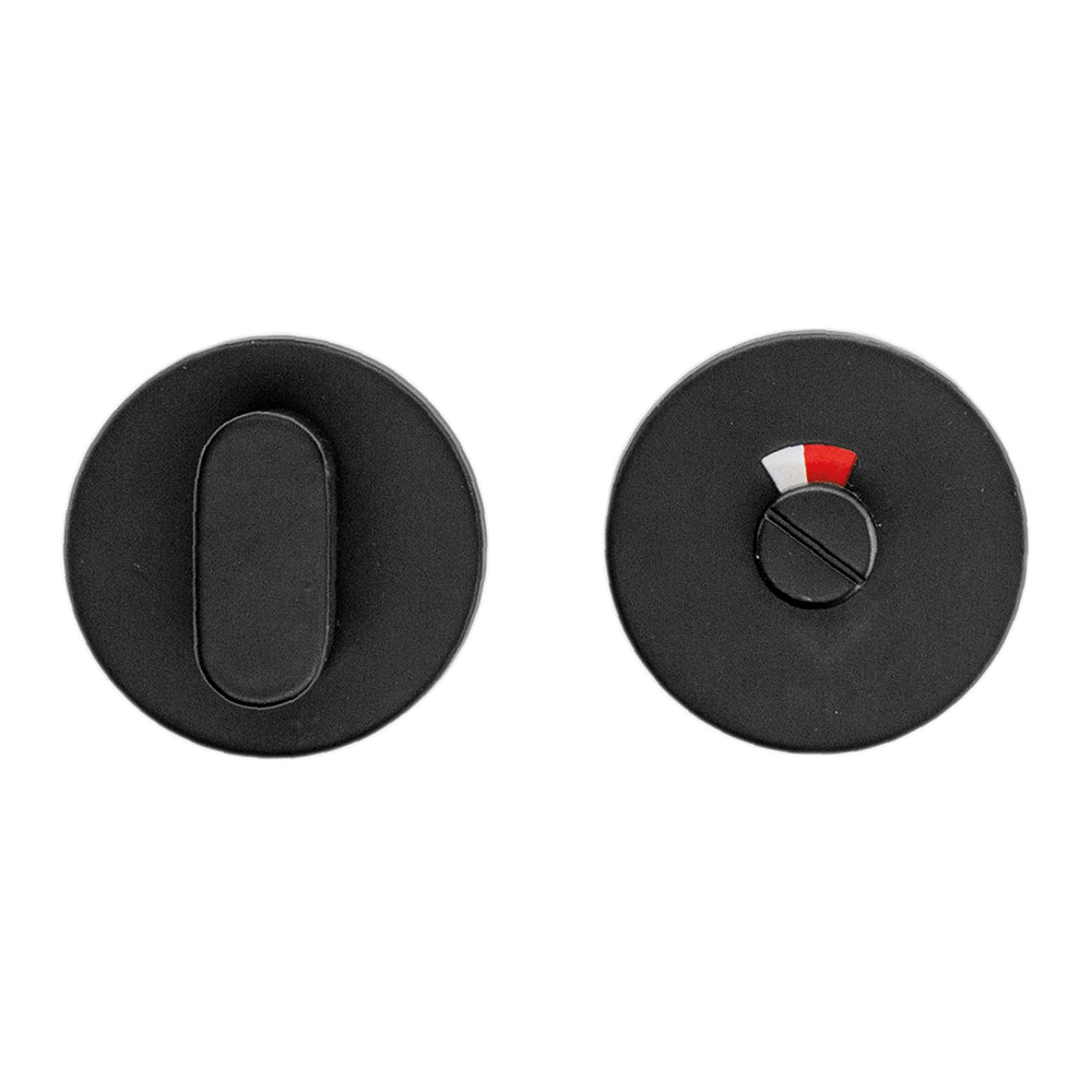 HDD Pro wc-garnituur rond Shape Class 3 mat zwart vooraanzicht