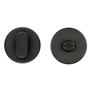 HDD Pro wc-garnituur rond Shape Class 3 mat zwart zonder indicatie tige 120 mm vooraanzicht