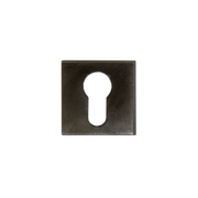 HDD Pro cilinderrozet Square 48 mm gunmetal vooraanzicht