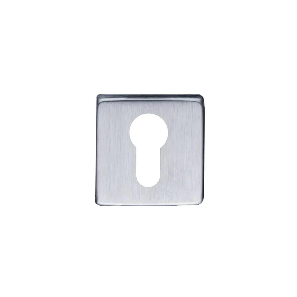 HDD Pro cilinderrozet Square 50 mm Mani cromsat vooraanzicht
