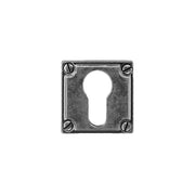 HDD Pro cilinderrozet Old Silver vooraanzicht