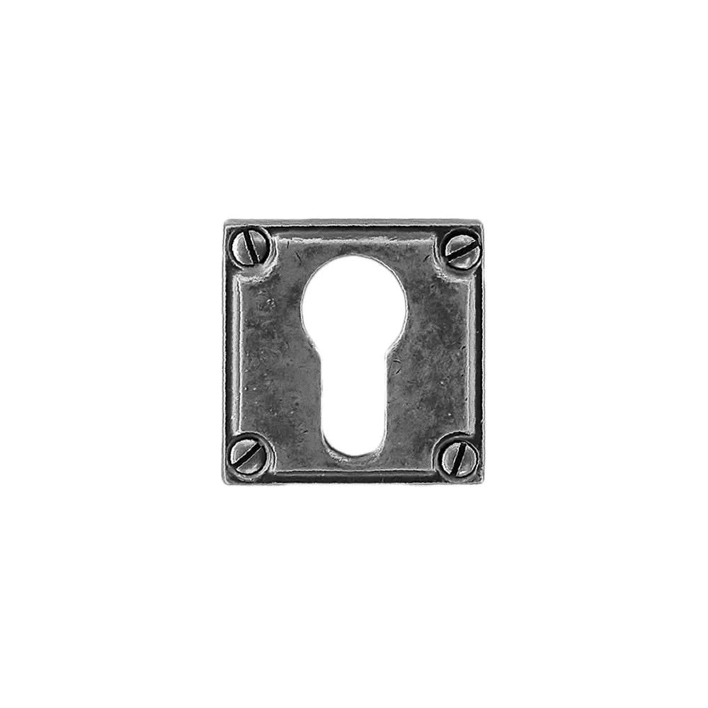 HDD Pro cilinderrozet Old Silver vooraanzicht