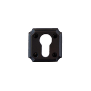 HDD Pro cilinderrozet Zwart (RAL 9005) vooraanzicht