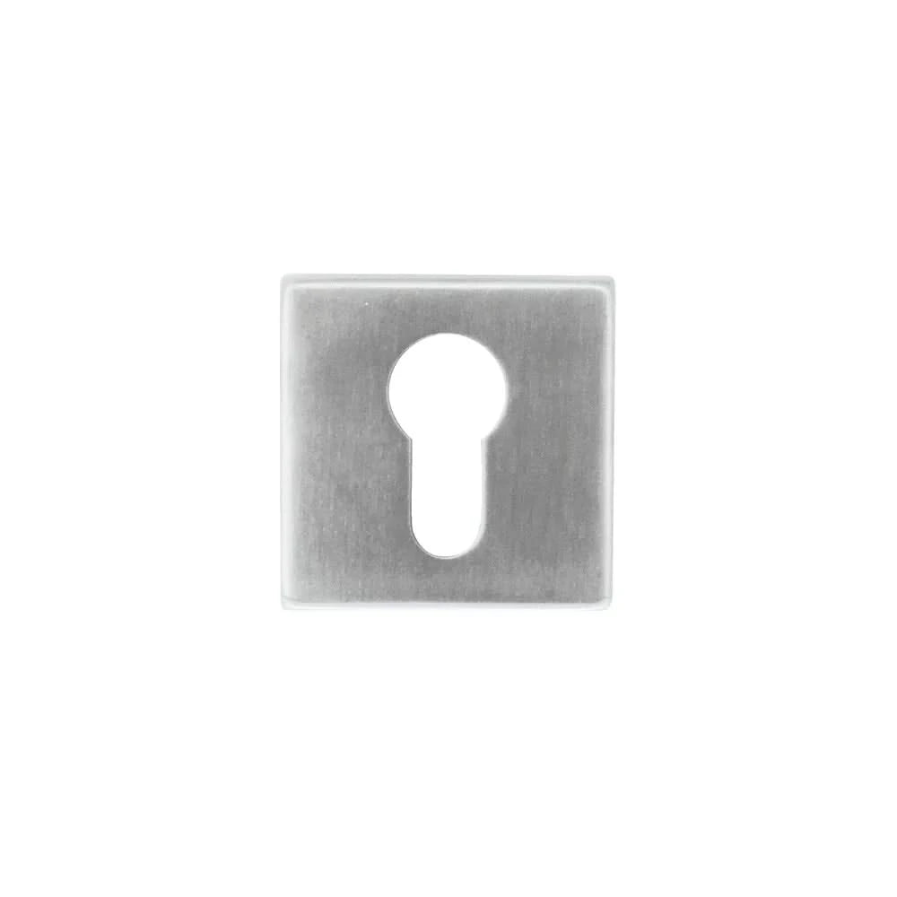 HDD Pro cilinderrozet Inox Plus (geborsteld rvs) vooraanzicht
