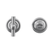 HDD Pro WC-garnituur rond Classic Petra inox look Ø 36 mm – vooraanzicht