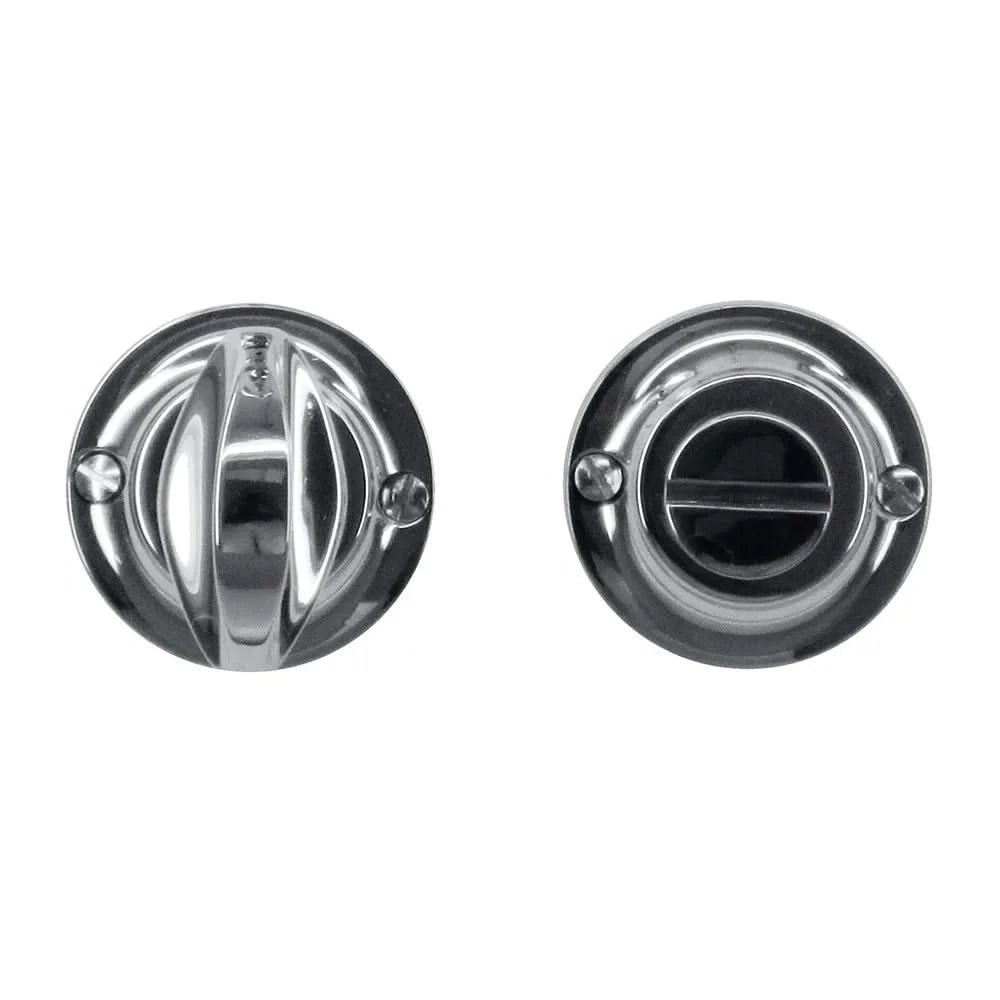 HDD Pro WC-garnituur rond Classic nikkel Ø 43 mm – vooraanzicht