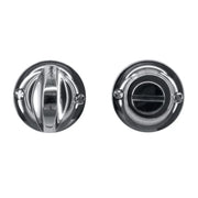 HDD Pro WC-garnituur rond Classic nikkel Ø 43 mm – vooraanzicht