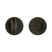 HDD Pro WC-garnituur Rond Olive Zwart – vooraanzicht