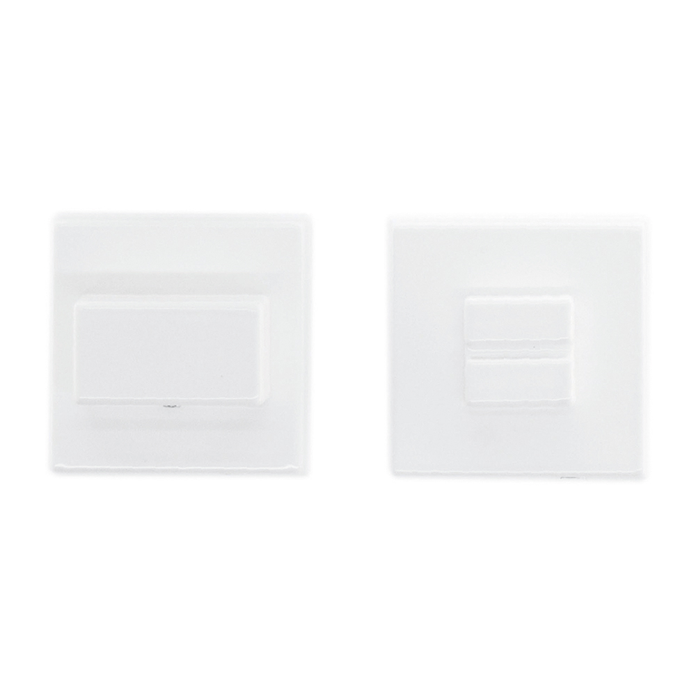 HDD Pro WC-garnituur Square 48 mm Wit Structuur – vooraanzicht