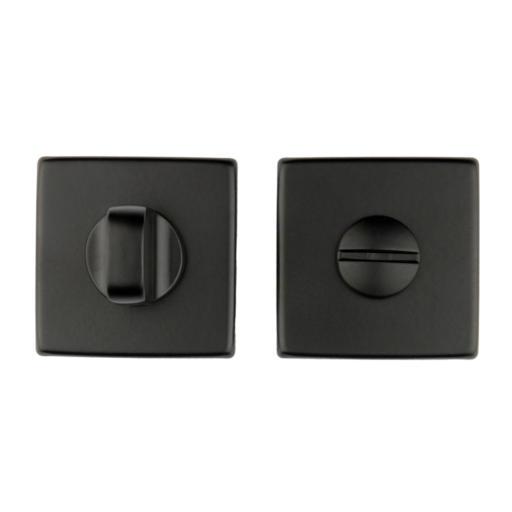 HDD Pro WC-garnituur Square 50 mm mani zwart – vooraanzicht