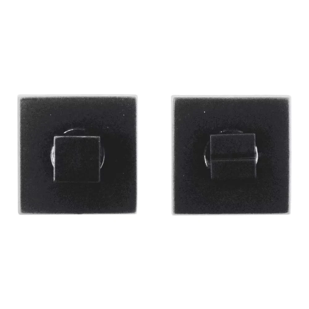 HDD Pro WC-garnituur Square 53 mm zwart – vooraanzicht