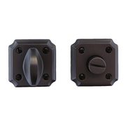 HDD Pro WC-garnituur Square Retro 50 mm gunmetal – vooraanzicht