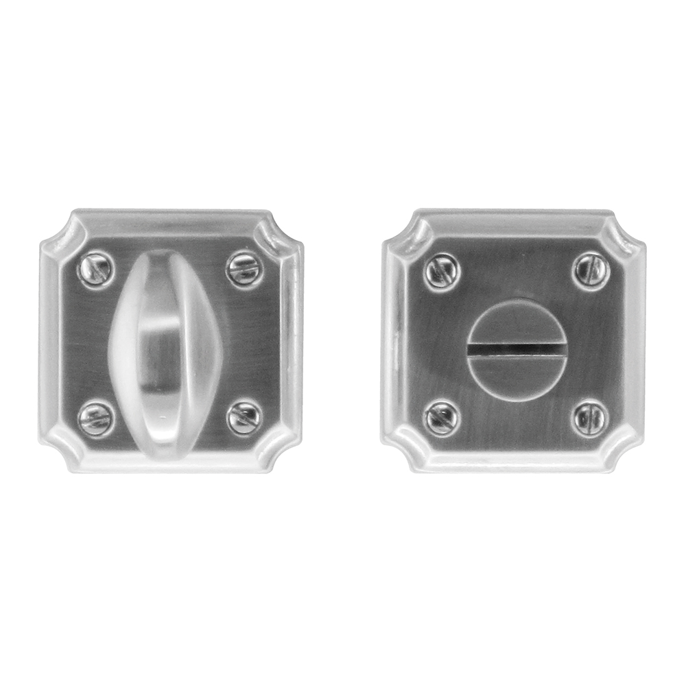 HDD Pro WC-garnituur Square Retro 50 mm inox look – vooraanzicht